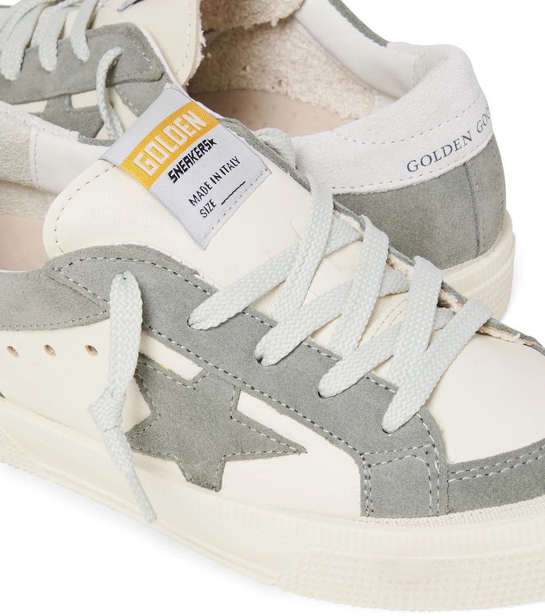 Golden Goose Kids - May leather and suede sneakers