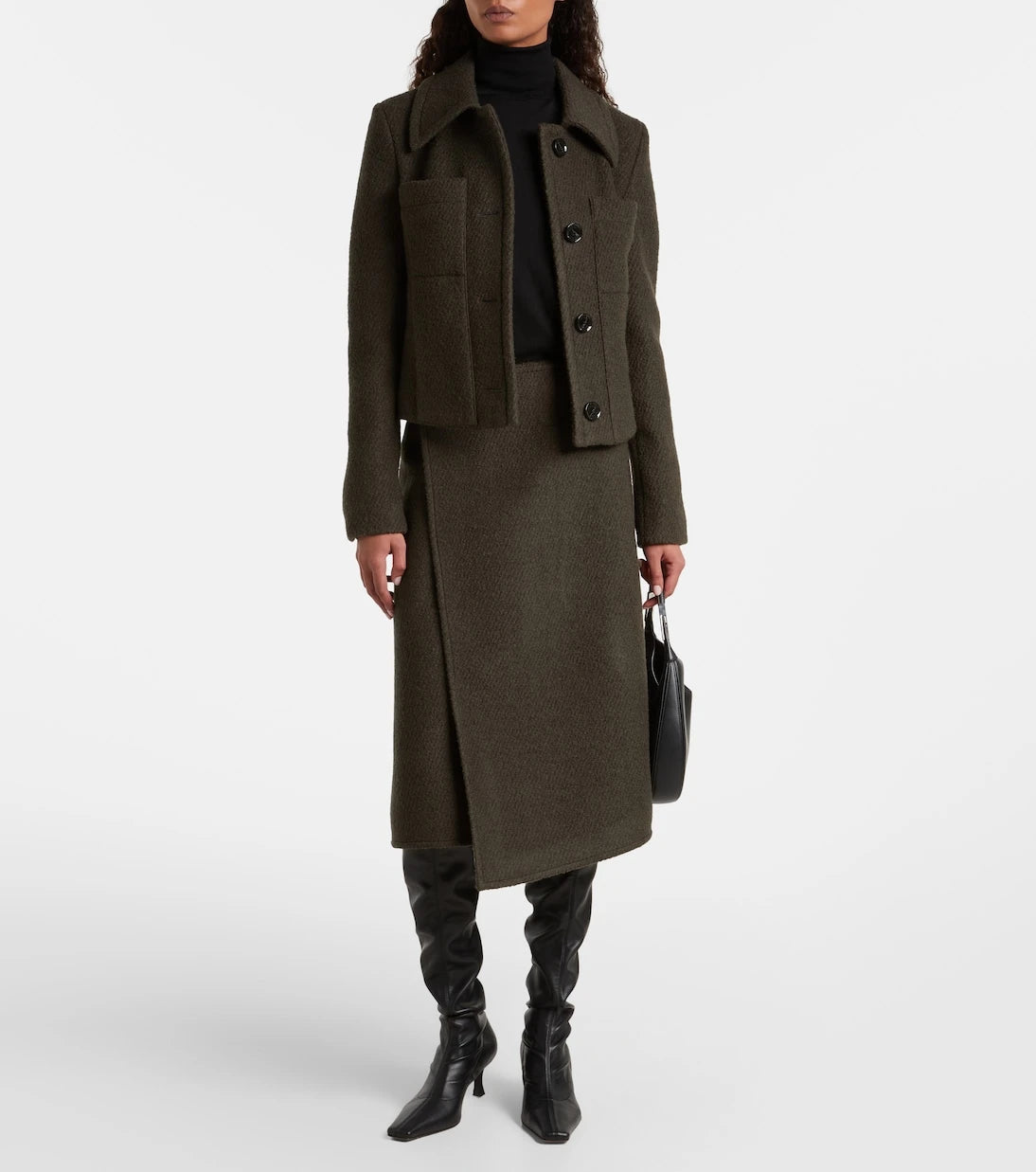 Proenza Schouler - Kinsley wool-blend twill bouclé jacket