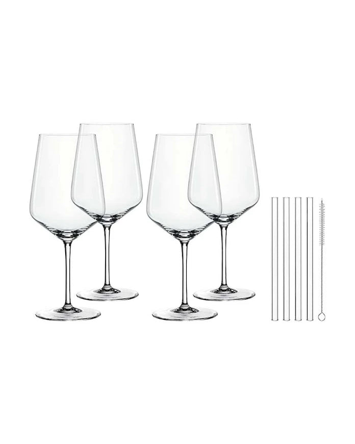 Комплект коктейлни чаши със сламки Nachtmann Coctail Spritz 630 ml (4 броя)