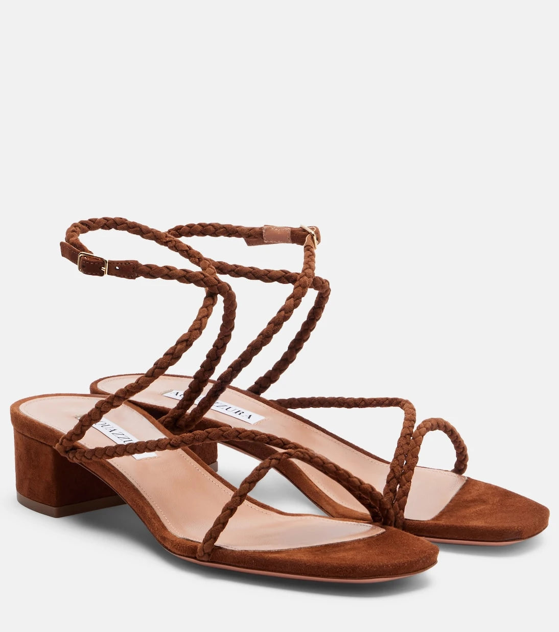 Aquazzura - Luca braided suede sandals