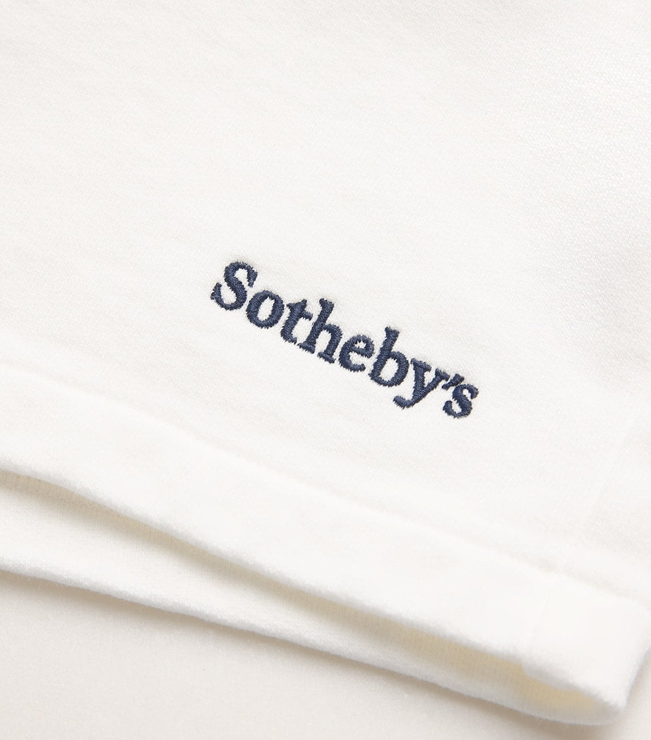 Ivory xSotheby’s Cotton Embroidered Sweatshorts