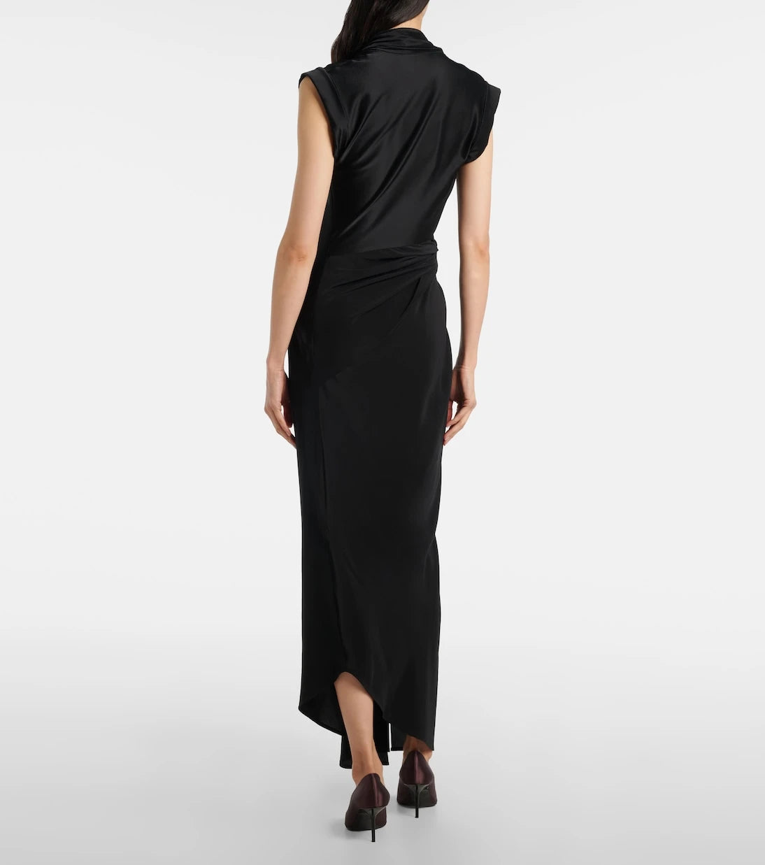 Victoria Beckham - Draped asymmetric midi dress