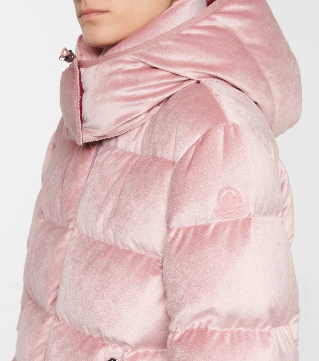Moncler - Holostee kapitone kadife ceket