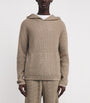 PAIGE Brown Merino-Cashmere-Blend Ojai Hoodie