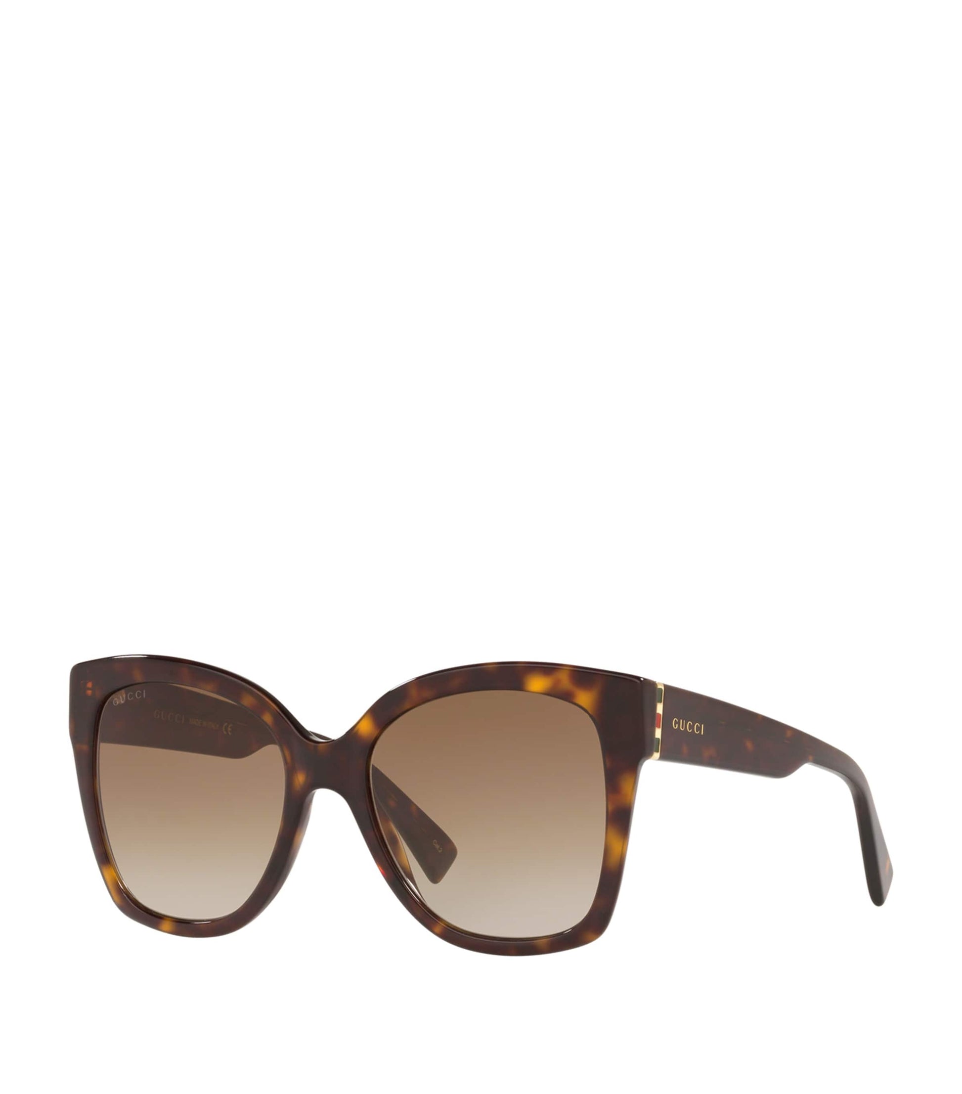 Brown Rectangular Tortoiseshell Sunglasses