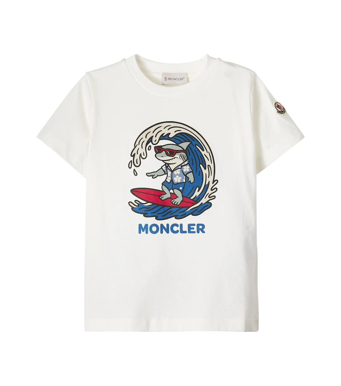 Moncler Enfant - Logo printed cotton jersey T-shirt