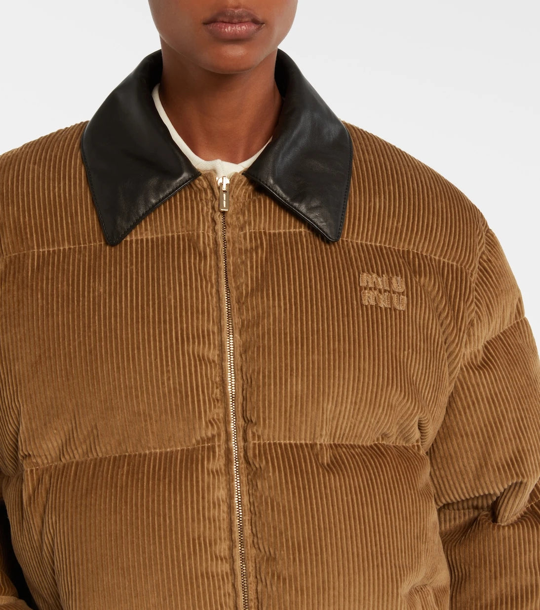 Miu Miu - Cotton corduroy down jacket