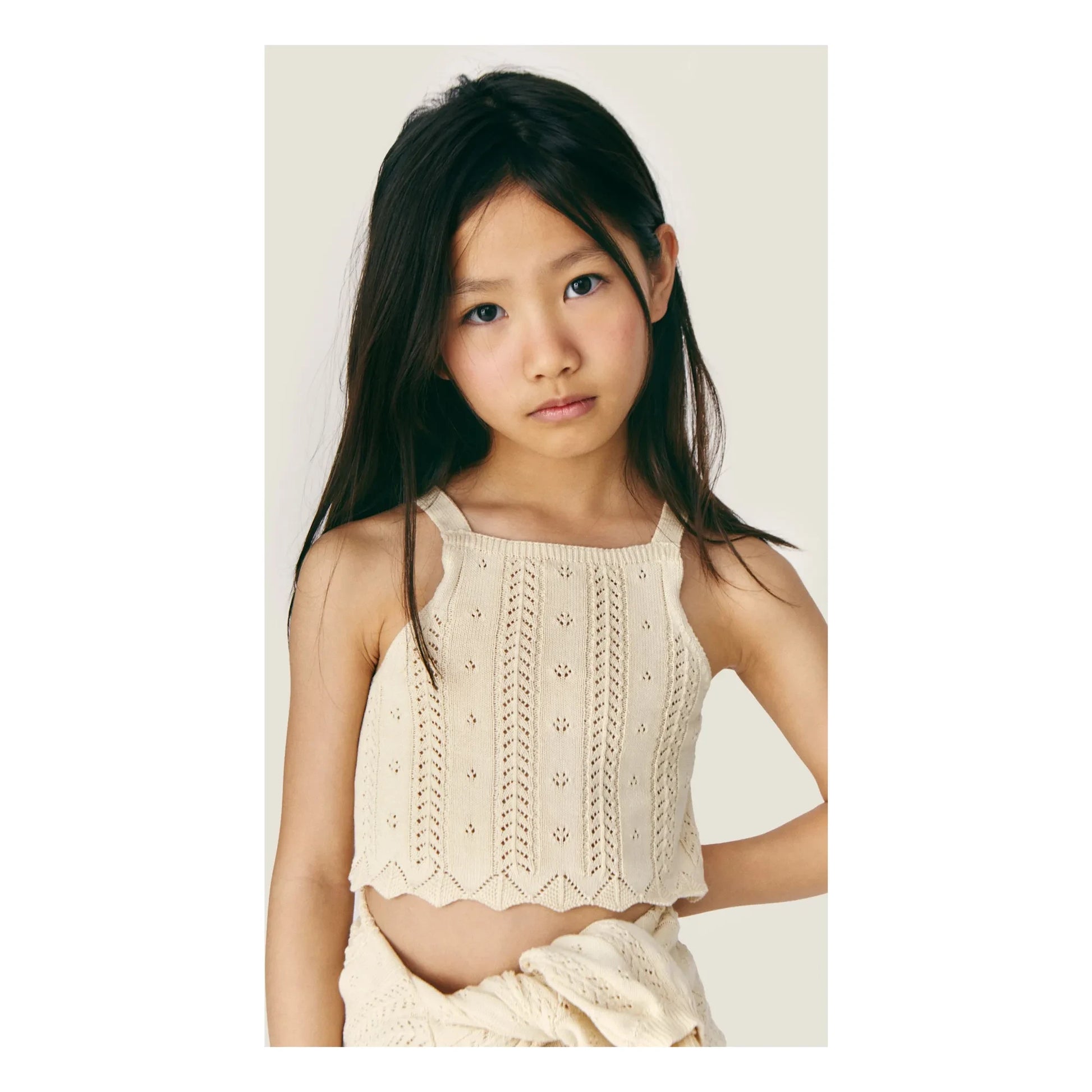 Mipounet - Crochet top Nilda | Ecru