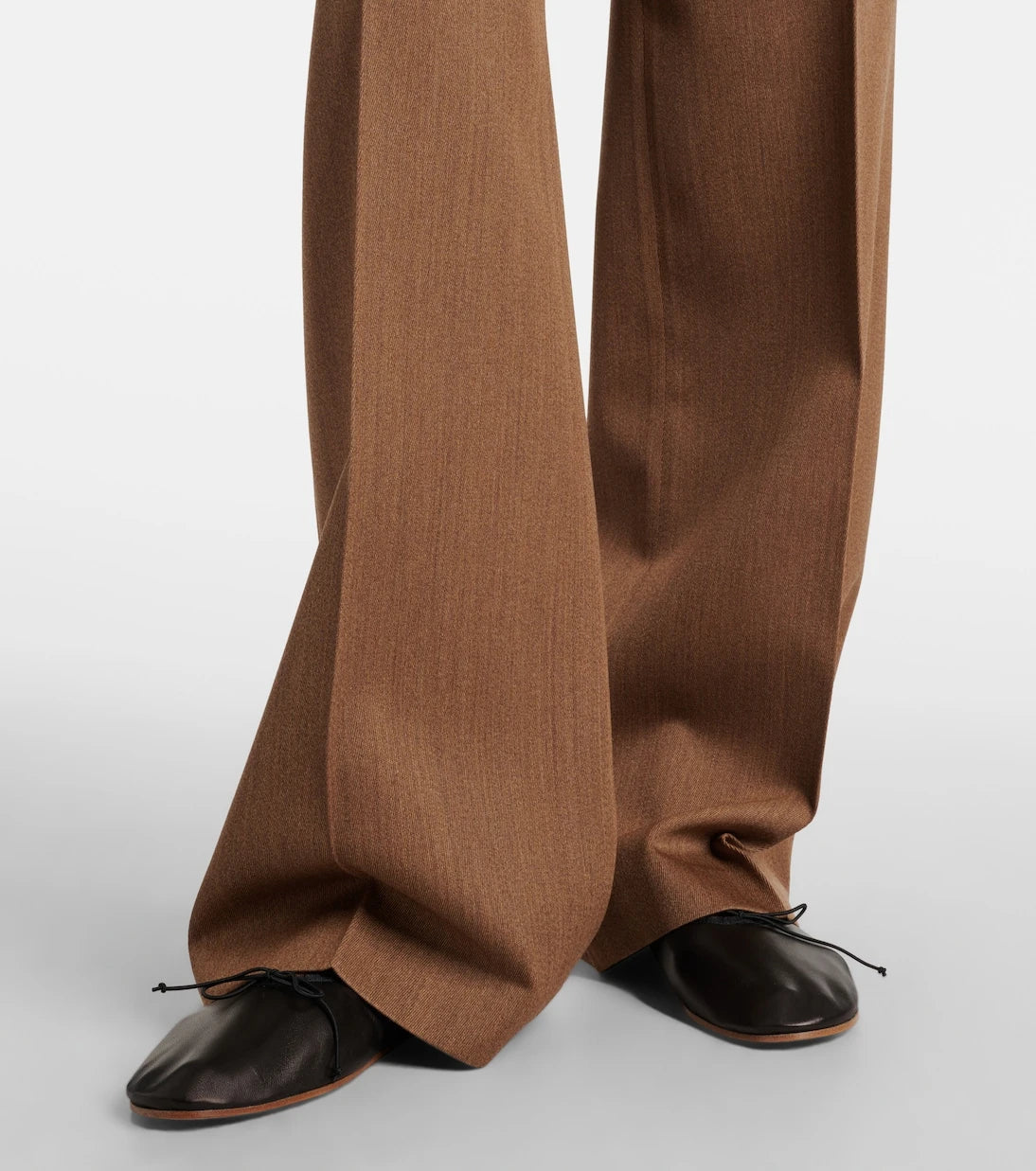 Fforme - Agel high-rise virgin wool wide-leg pants