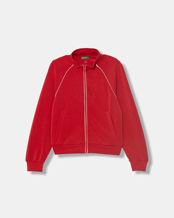 United Colors of Benetton çocuklar için fermuarlı sweatshirt