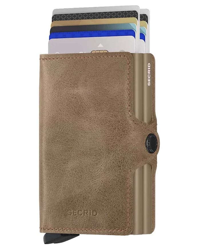 Secrid Twinwallet Vintage Taupe Deri Cüzdan