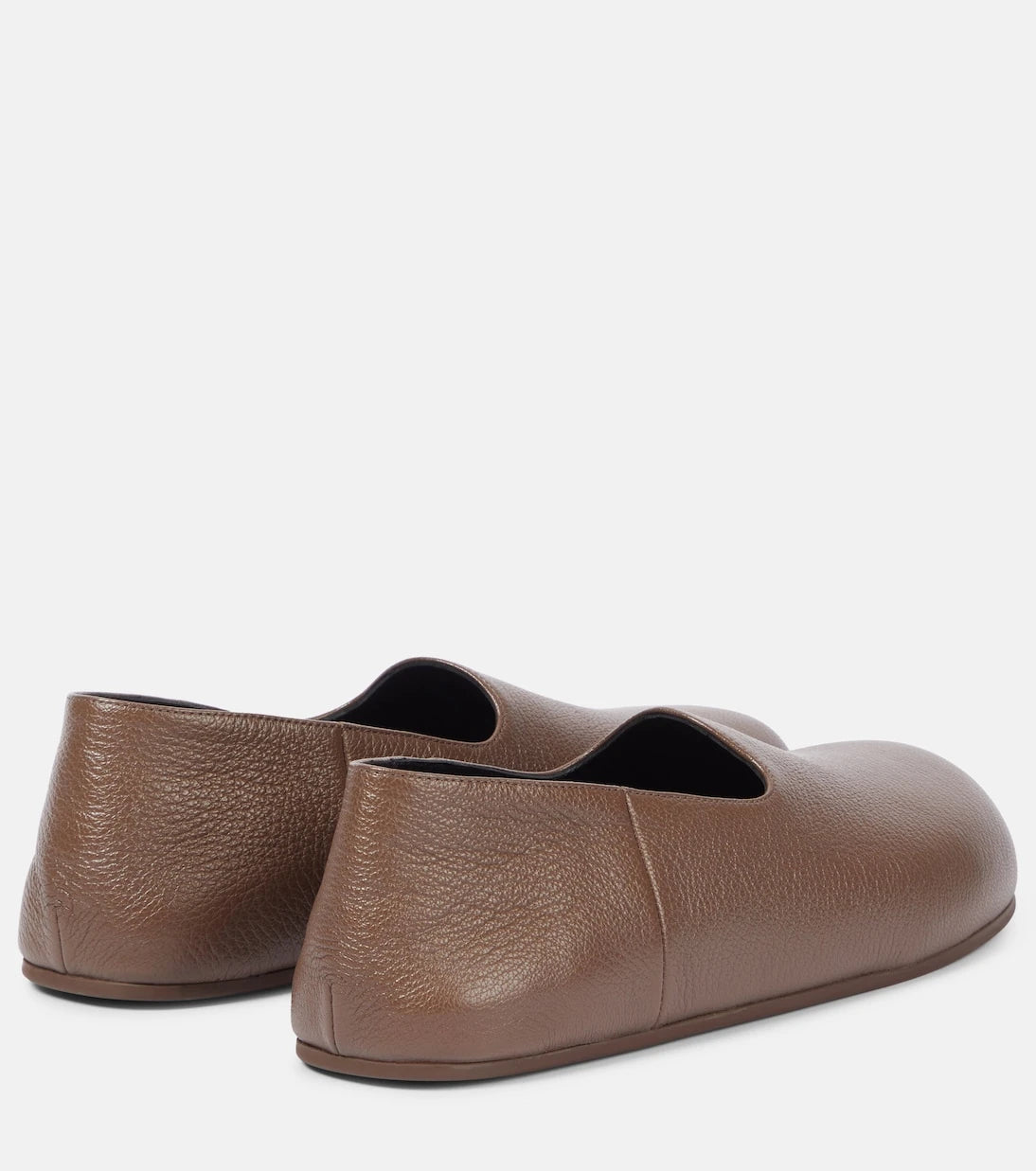 The Row - Hugh leather slip-on shoes