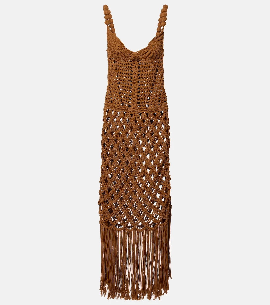 Balmain - Crochet cotton maxi dress