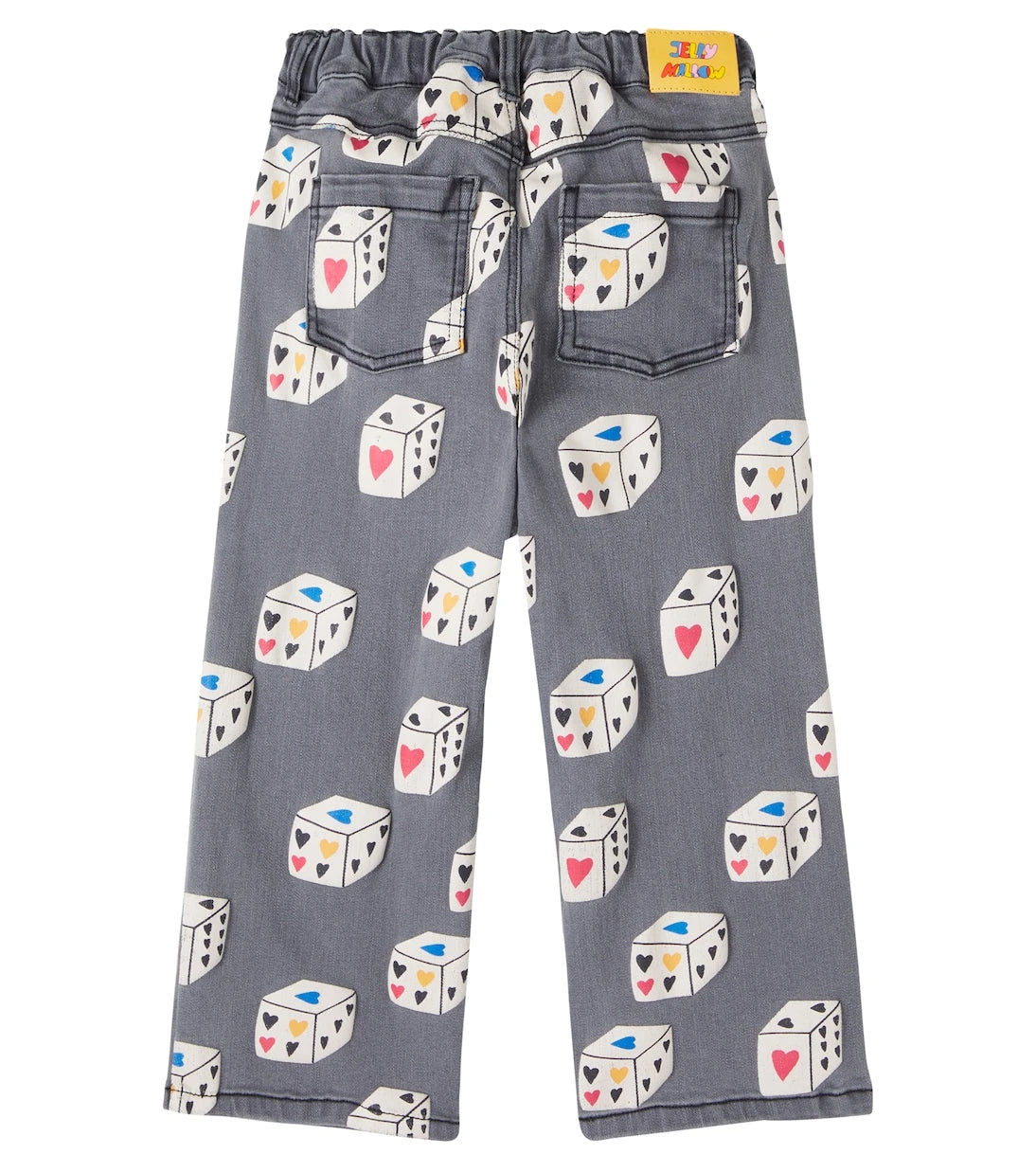 Jellymallow - Heart Diced printed jeans