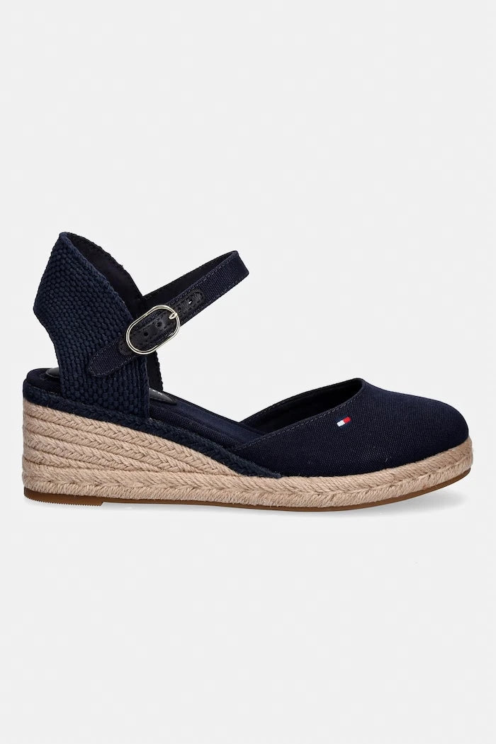 Tommy Hilfiger Kadın Espadril MID WEDGE ESPAD CLOSED TOE