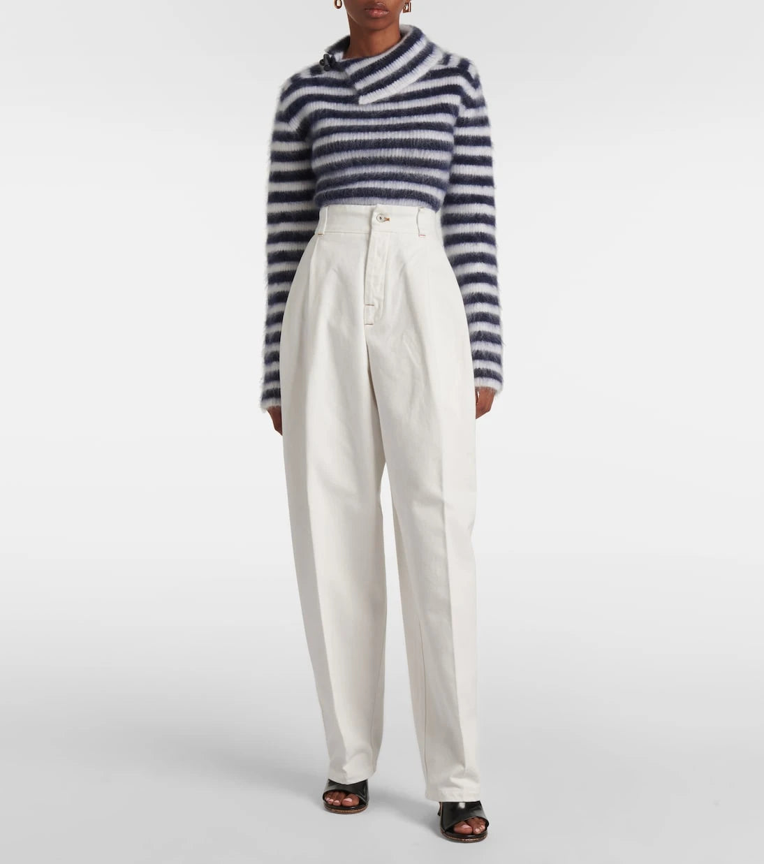 Jacquemus - بنطلون جينز Curzio De-Nîmes بقصّة عالية الخصر