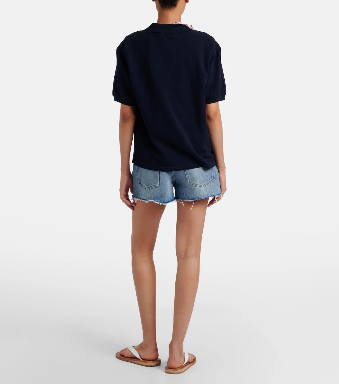 Miu Miu - Frayed denim shorts