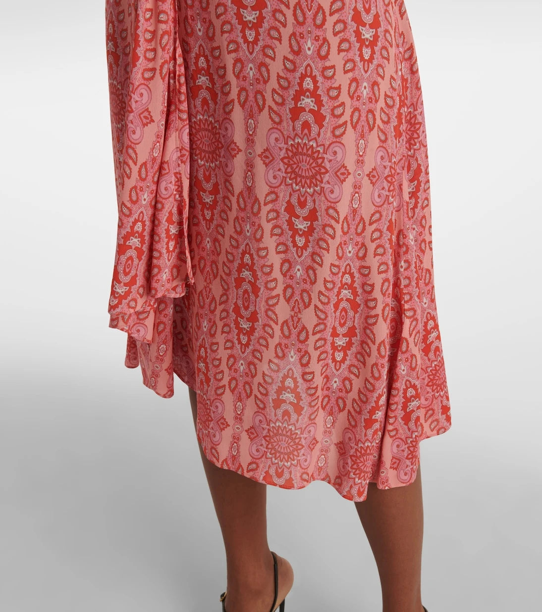 Etro - Printed gathered midi dress