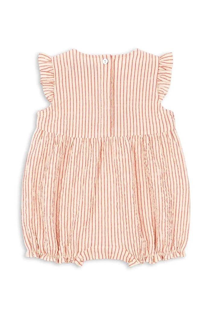 Konges Sløjd pamuklu bebek tulumu ELLIE FRILL ROMPER GOTS