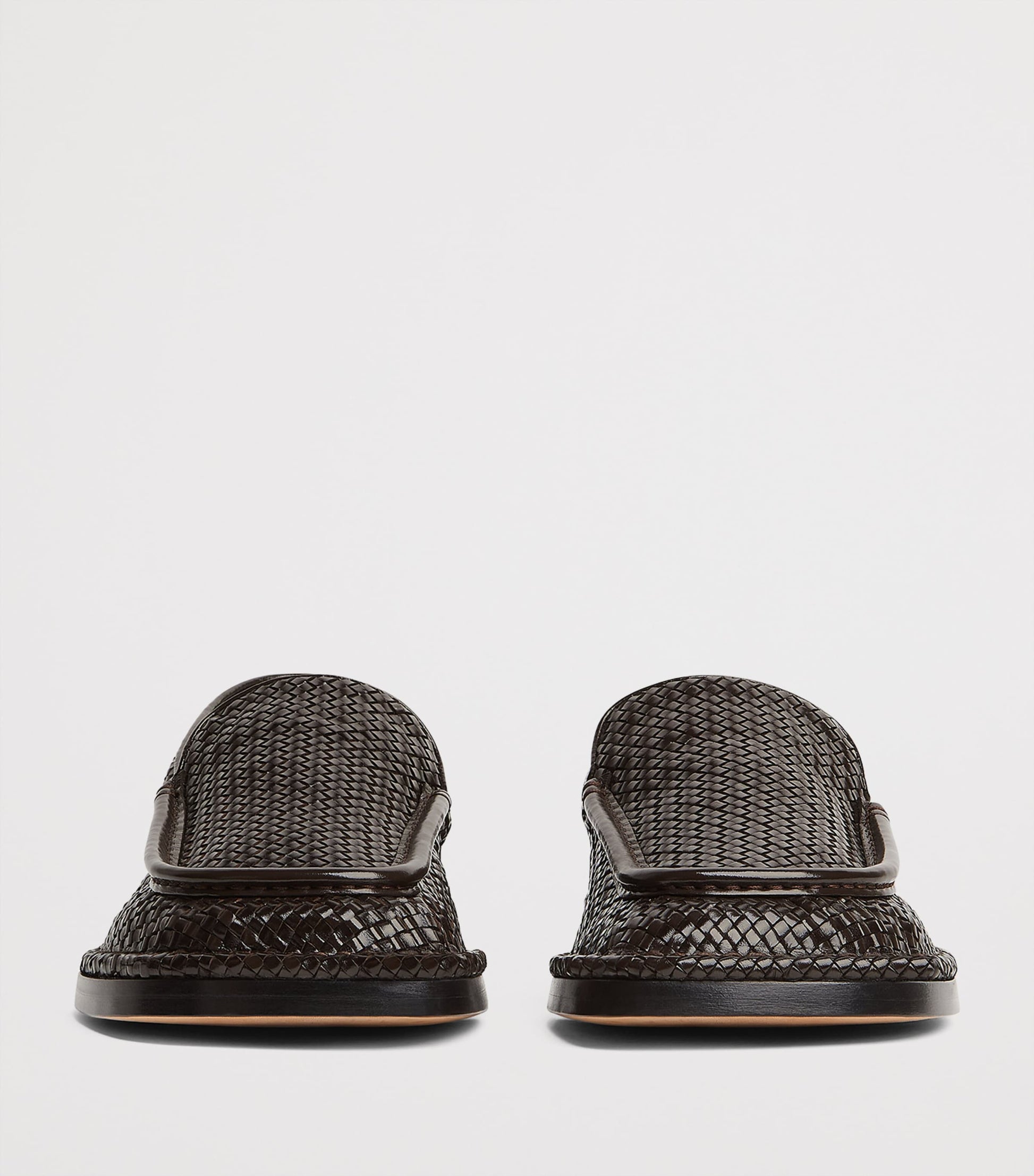 Leather Woven Daddy Loafers