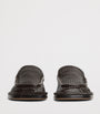 Bottega Veneta Leather Woven Daddy Loafers