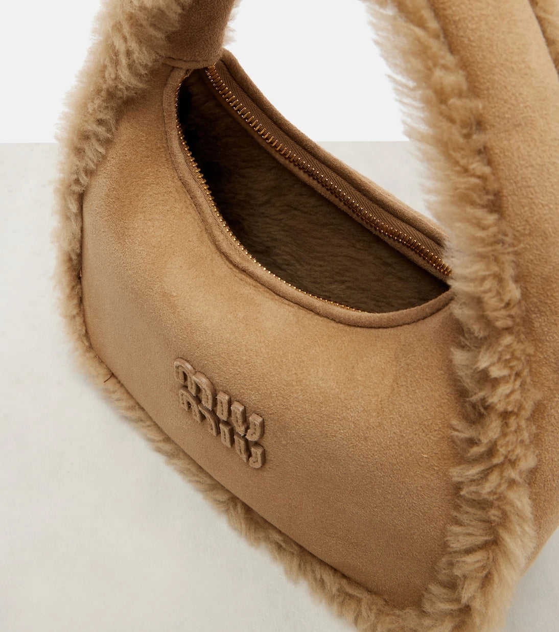 Miu Miu - Wander suede top-handle bag