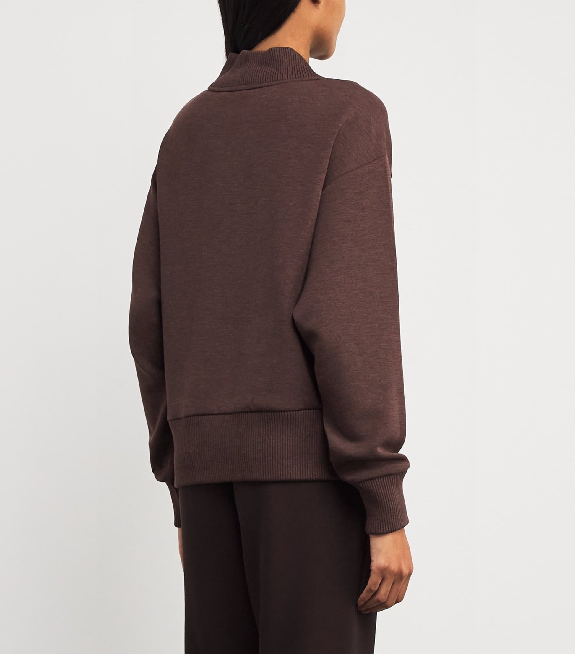 Varley Brown Sally Half-Zip Sweatshirt