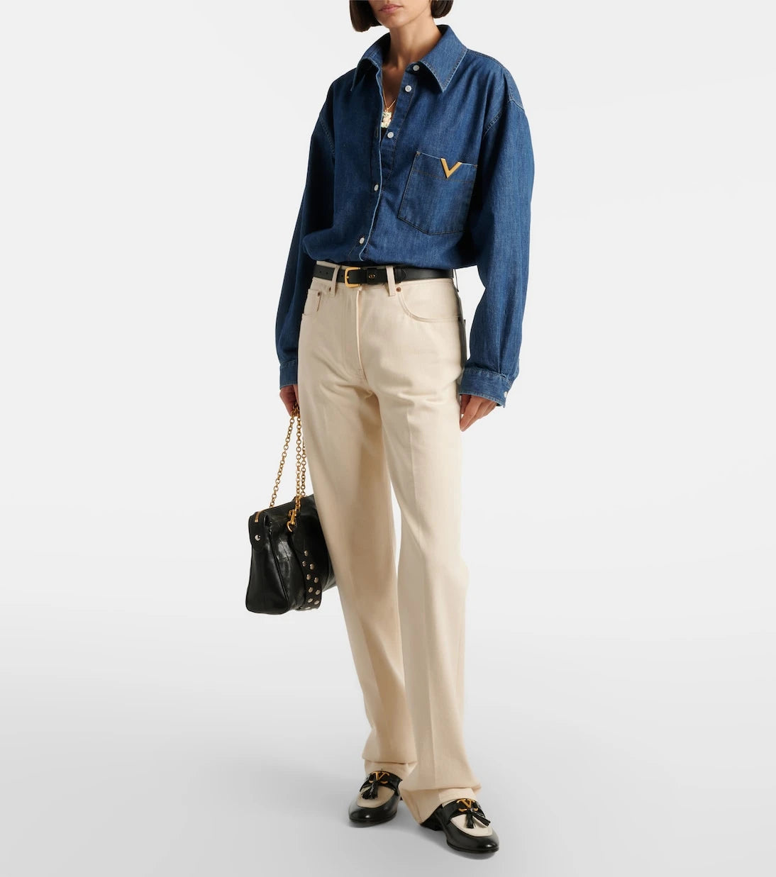 Valentino - VGold chambray shirt