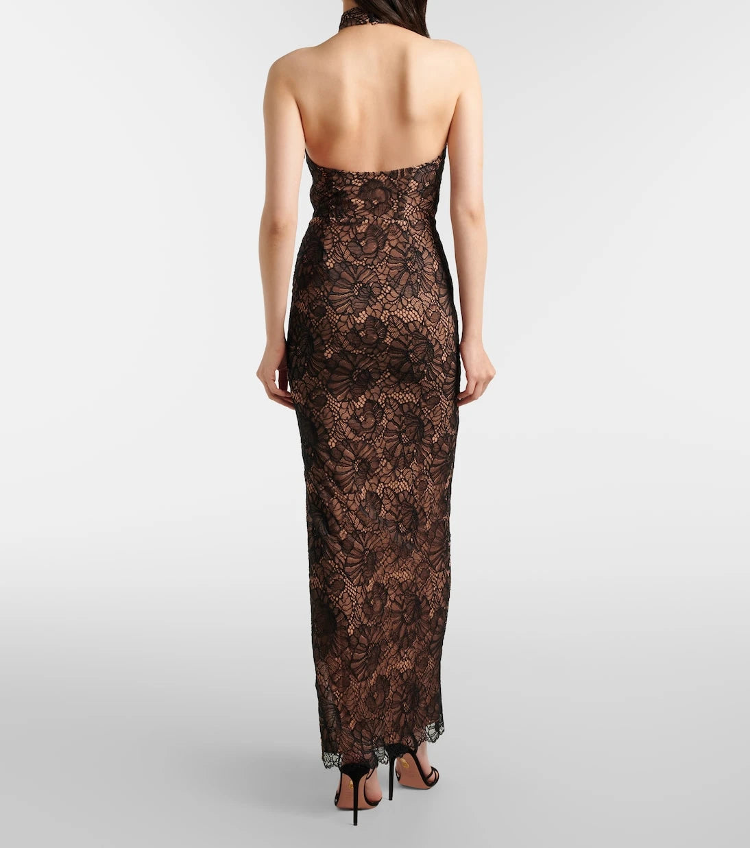 Rotate - Halterneck lace gown