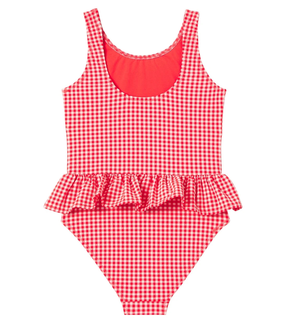 Konges Sløjd - Soline checked ruffled swimsuit