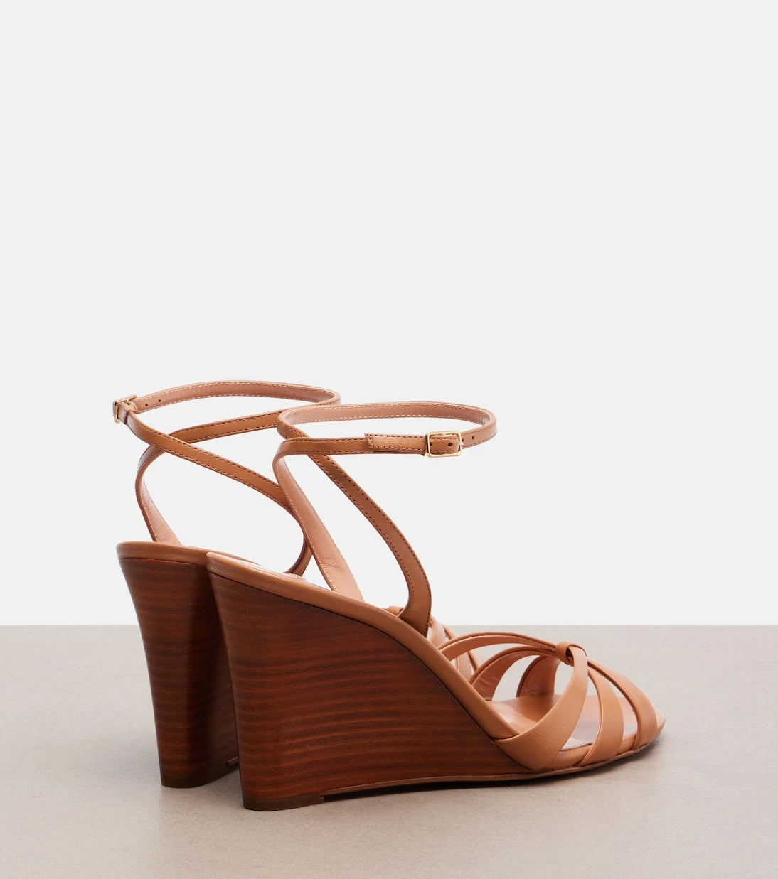 Aquazzura - Tati leather wedge sandals