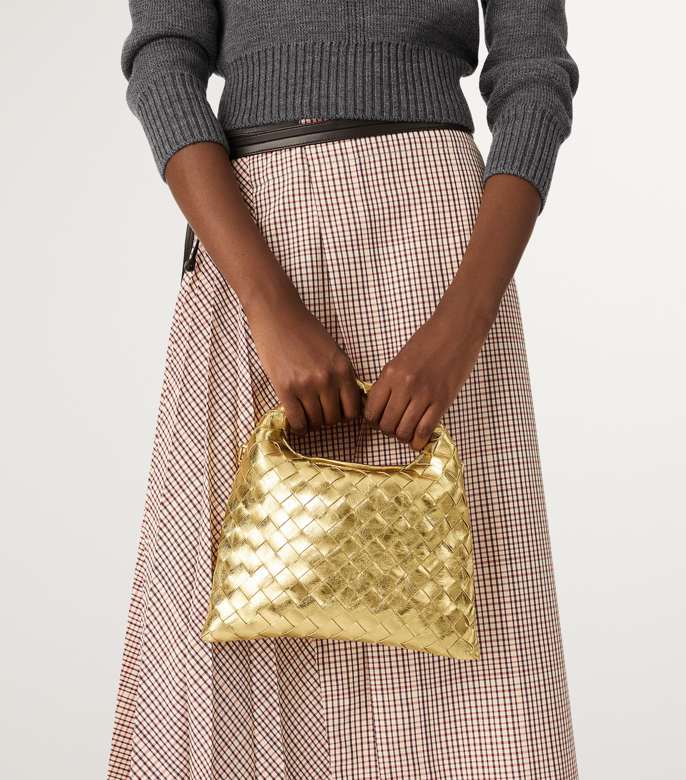 Mini Lambskin Hop Top-Handle Bag