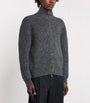 Officine Generale Merino Wool Quarter-Zip Sweater