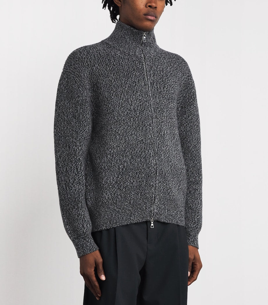 Officine Generale Merino Wool Quarter-Zip Sweater