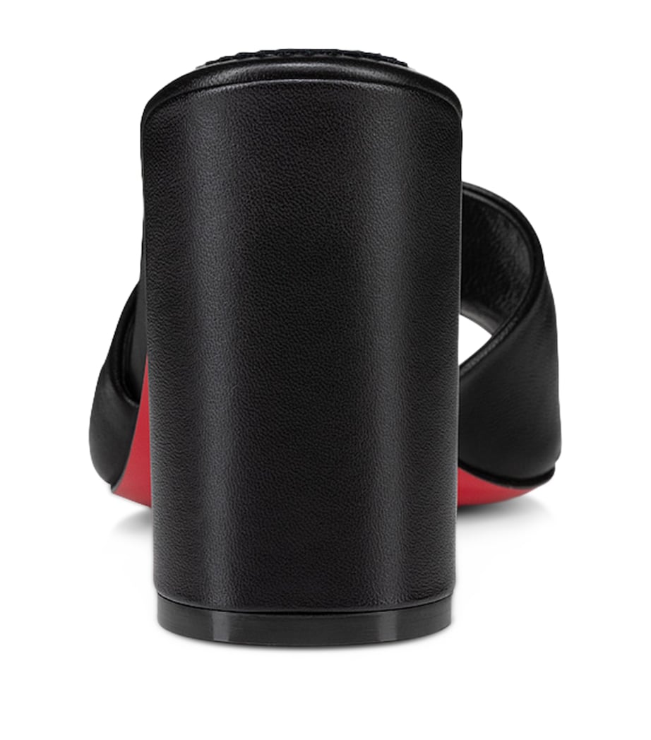 Christian Louboutin Black Jane Nappa Mules 85