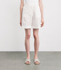 Eleventy White x Harrods Linen Bermuda Shorts