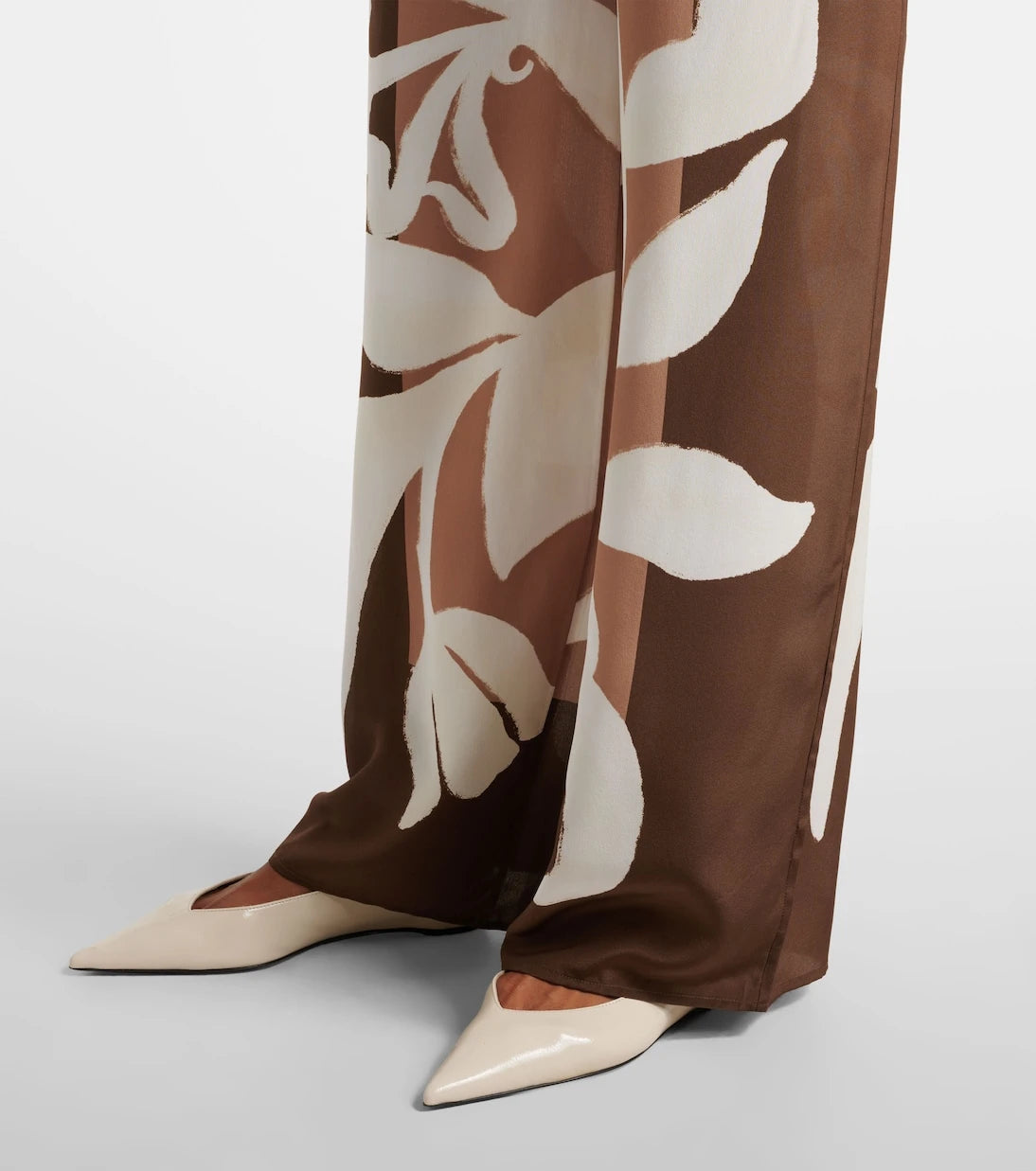 SIR - Portia printed silk satin wide-leg pants