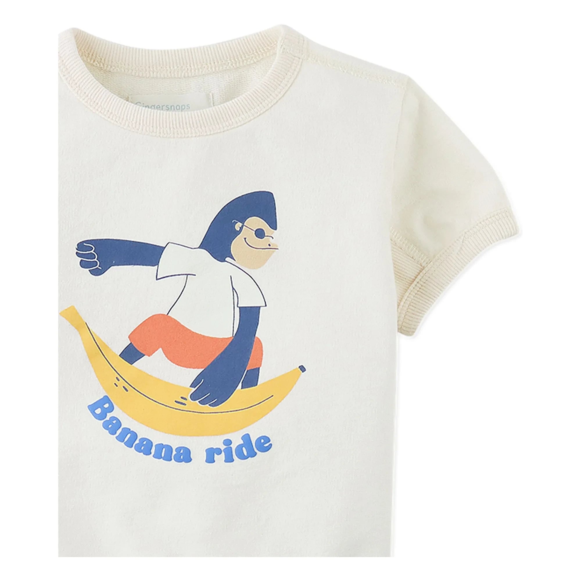 Gingersnaps - Chalice Banana Ride Baby T-shirt | White