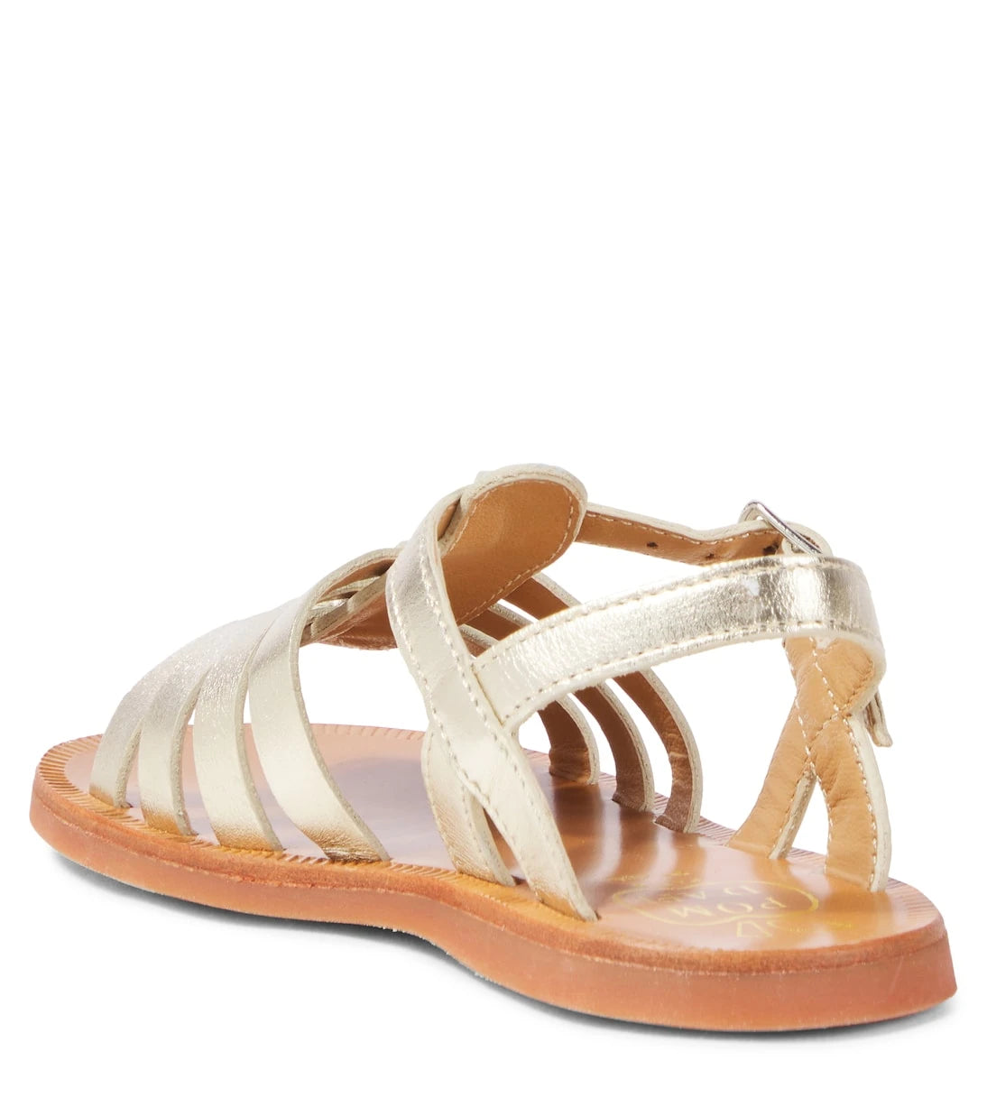 Pom d'Api - Plagette Strap metallic leather sandals