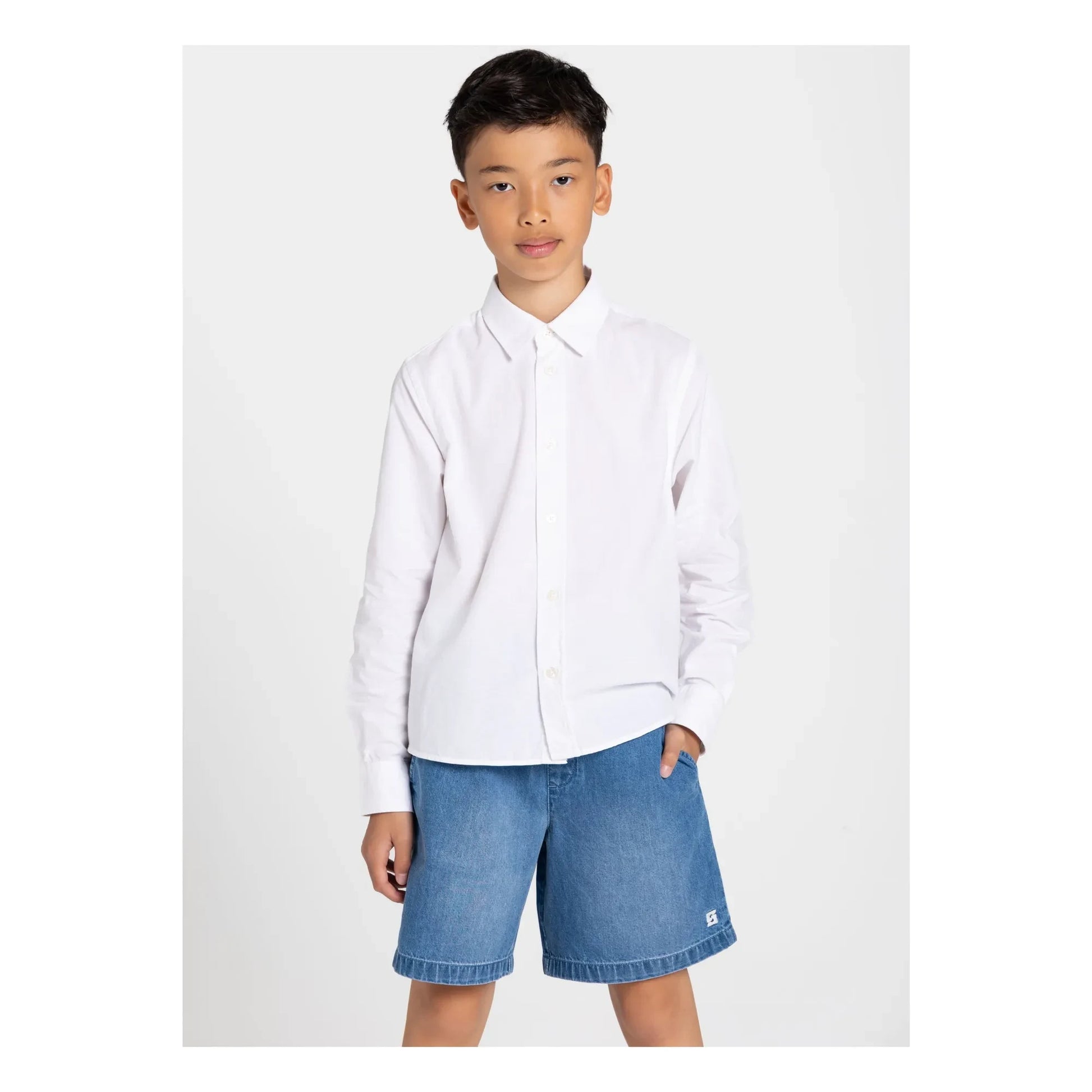 Smallable Kid - Tom Ample Denim Shorts | Blue