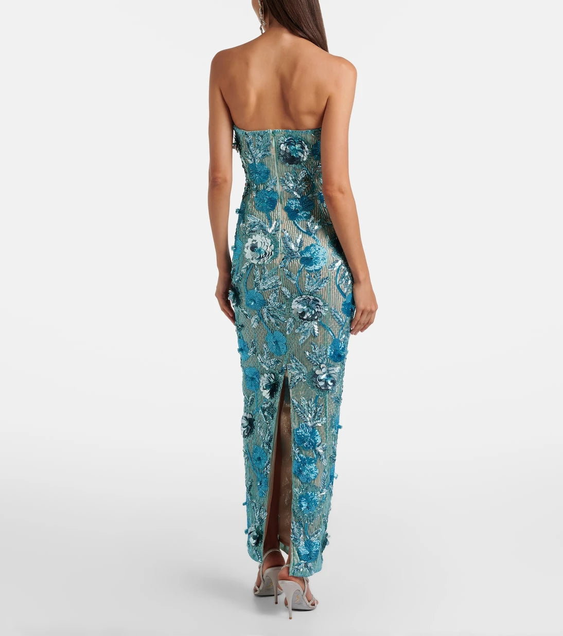 Rachel Gilbert - Pierre embellished bustier gown