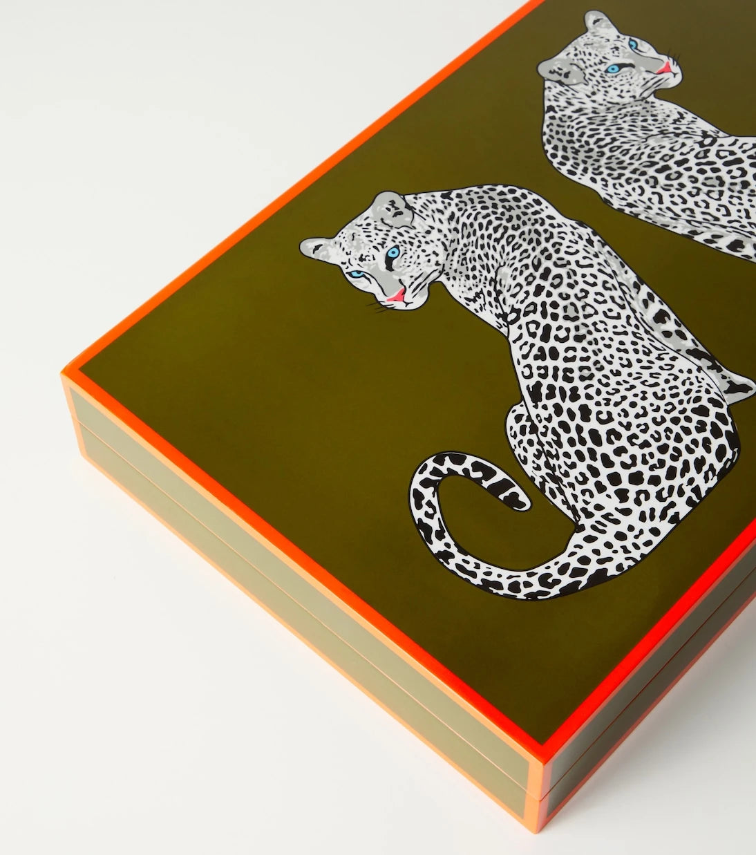 Jonathan Adler - Leopard lacquered backgammon set