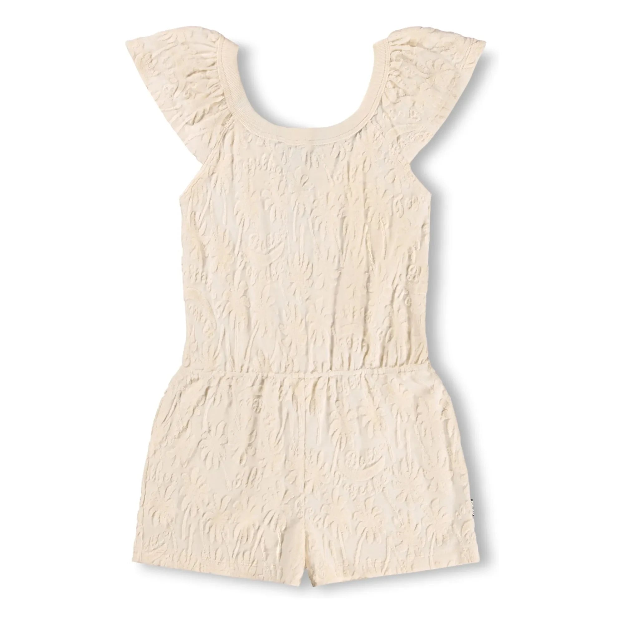 Molo - Eponge Avery Palm Playsuit | Ecru