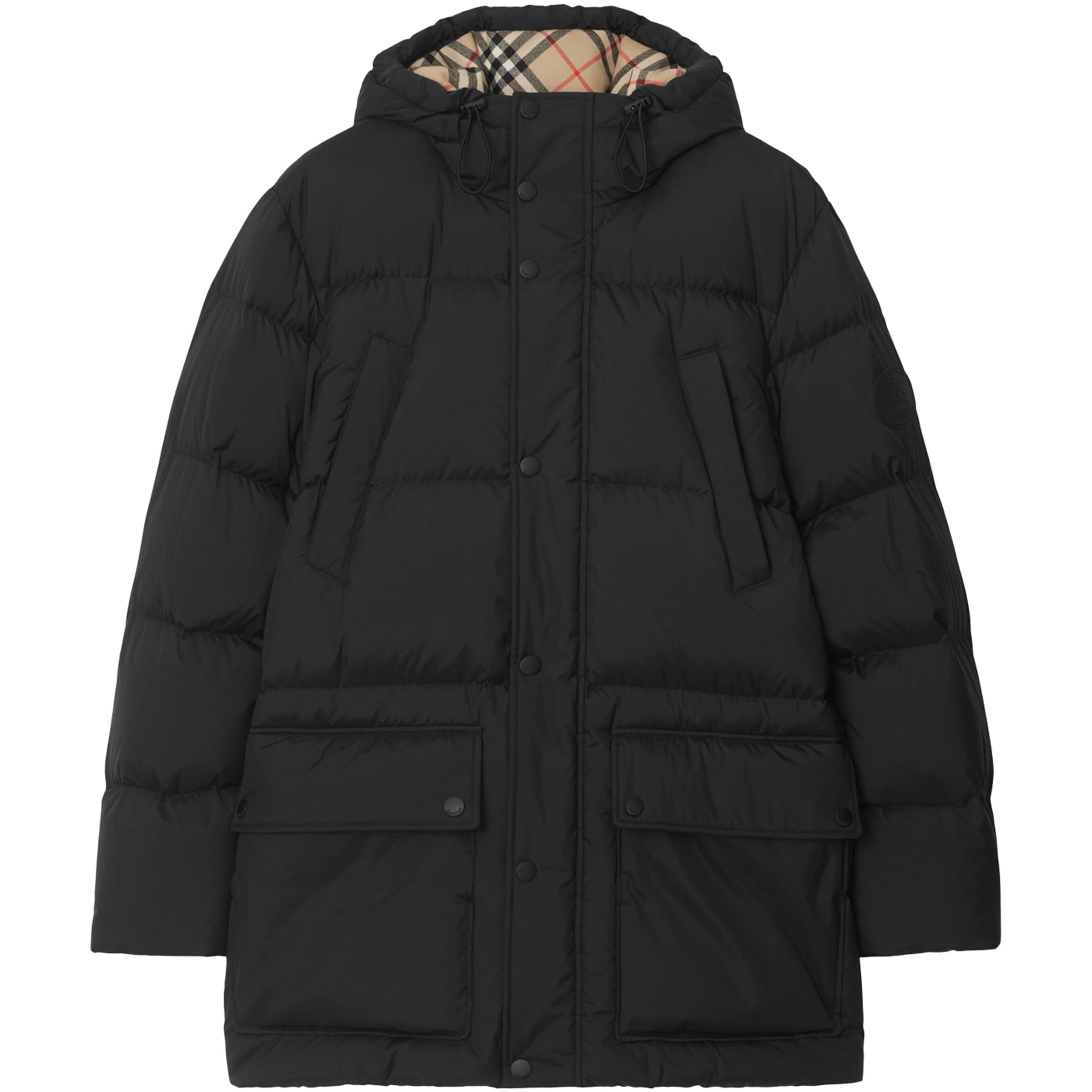 Burberry Black Hooded Down Puffer Jacket
