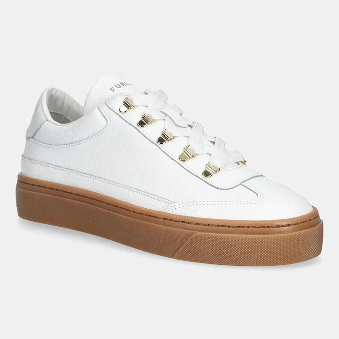 Кожени маратонки Furla Enjoy Lace-Up Sneaker