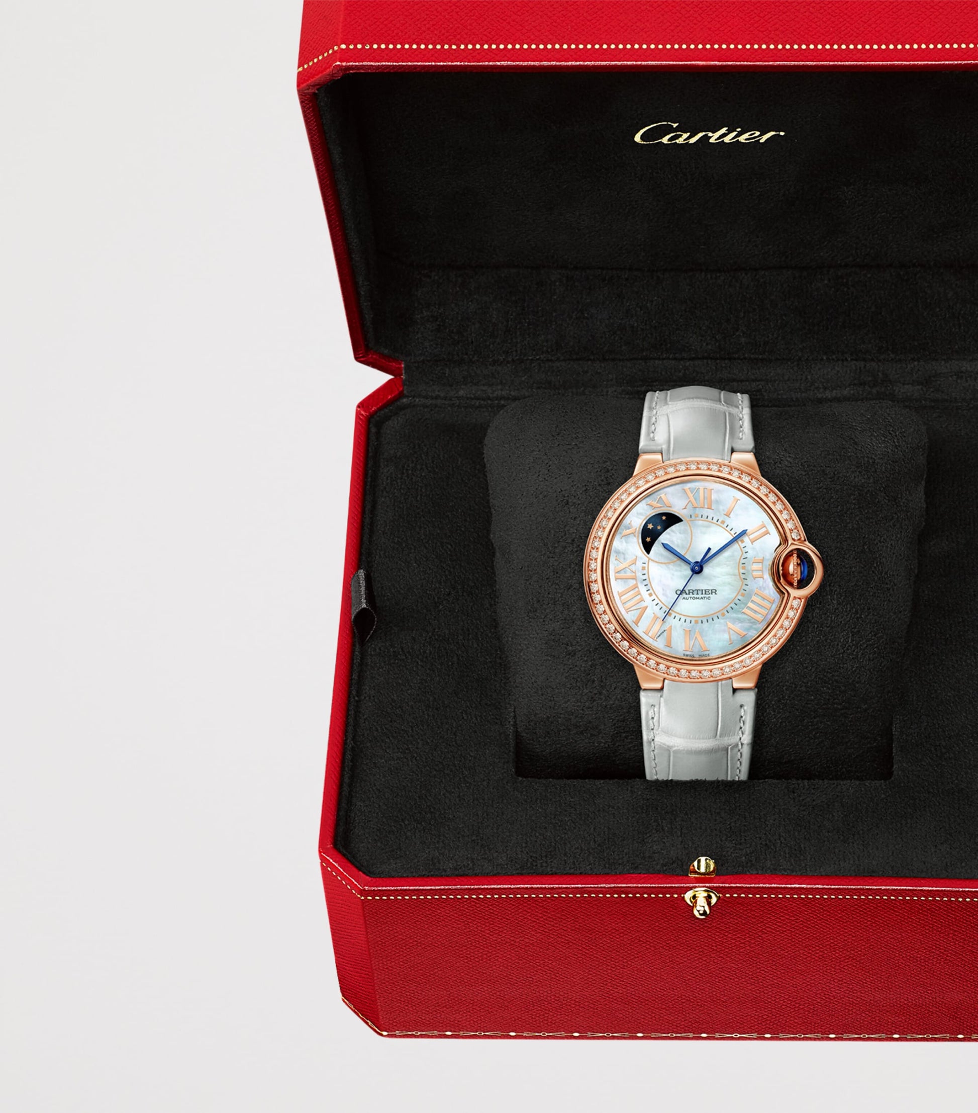 Rose Gold and Diamond Ballon Bleu de Cartier Watch 36mm