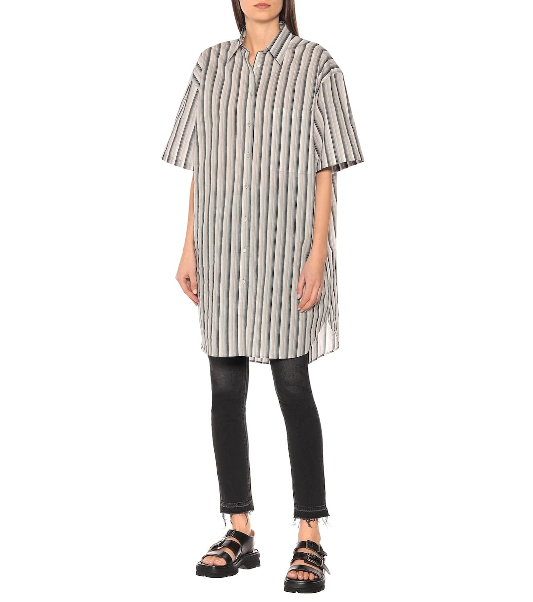 Acne Studios - Striped cotton-blend shirt