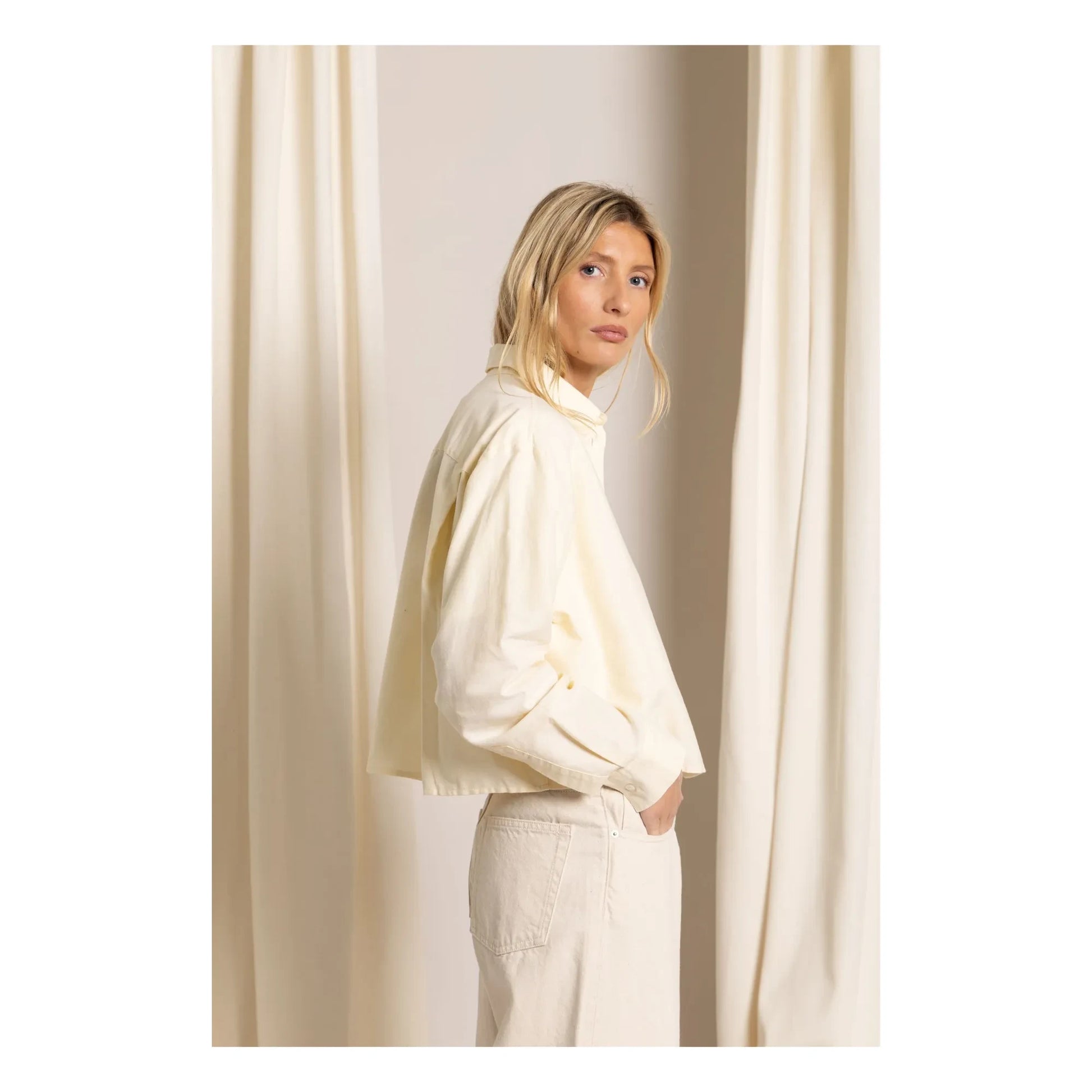 Smallable Woman - Chili Short Shirt | Pale yellow