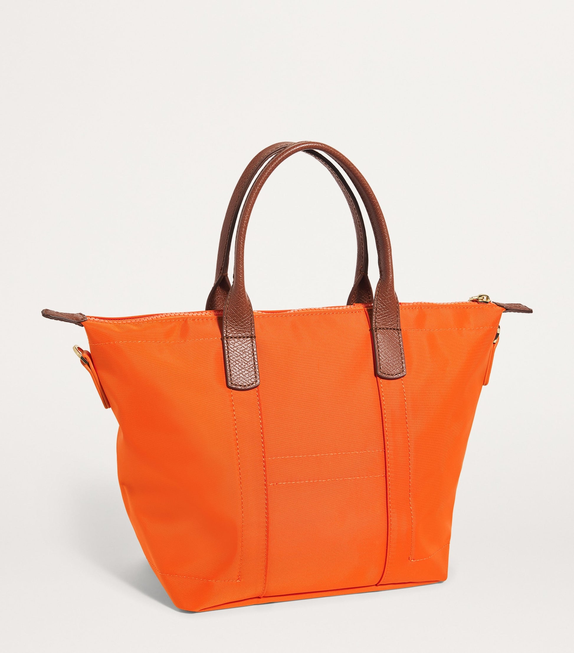 Orange Grab Nylon Tote Bag