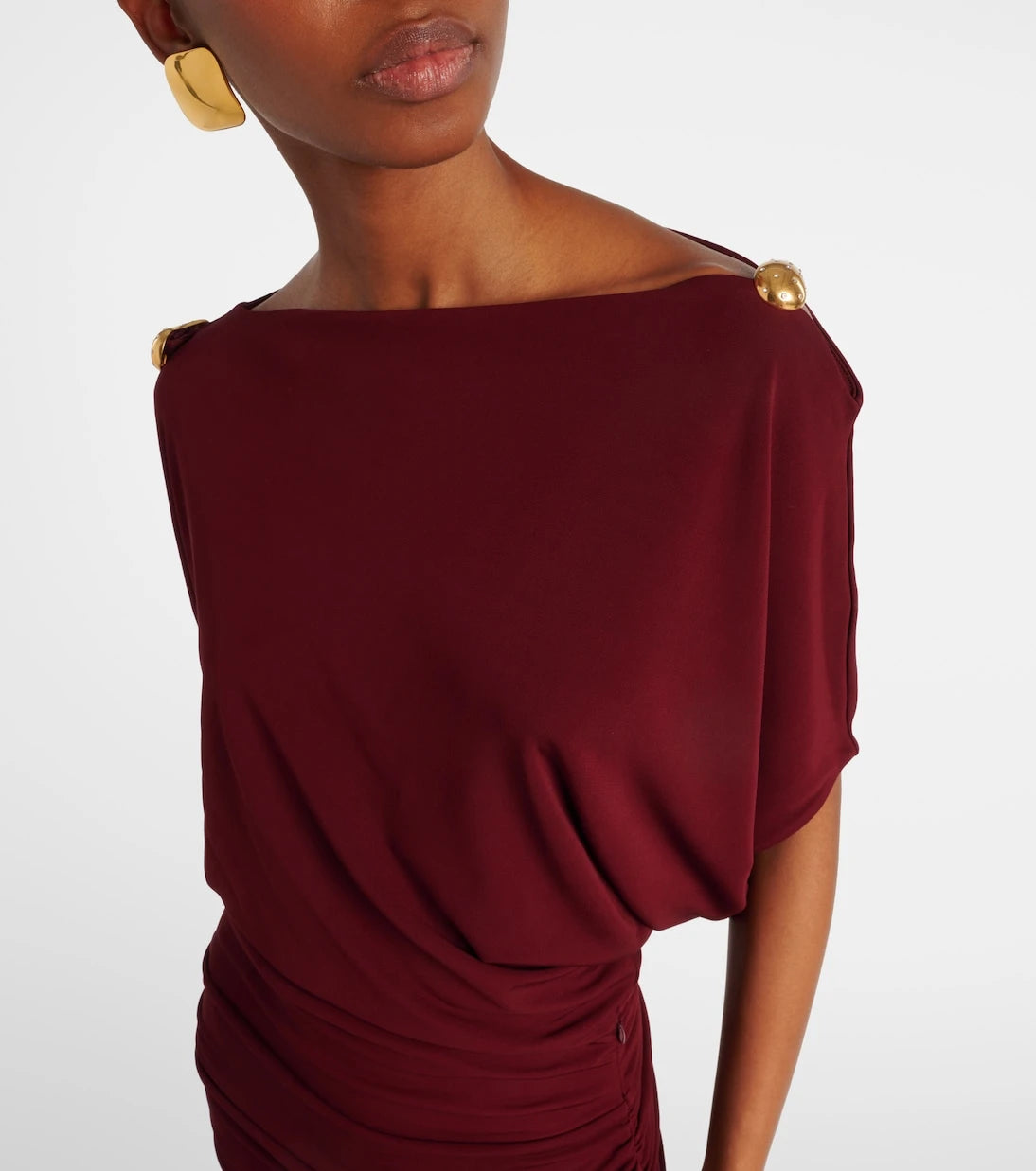 Altuzarra - Brina embellished draped jersey gown